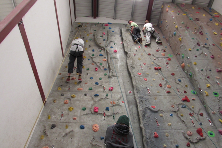 Image of a climbing wall.